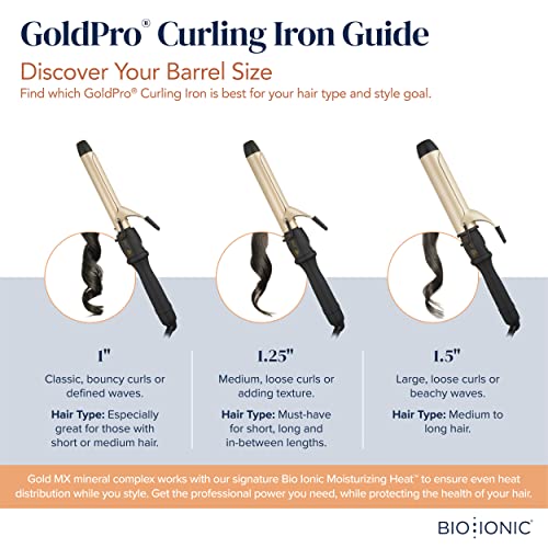 BIO IONIC GoldPro Curling Iron