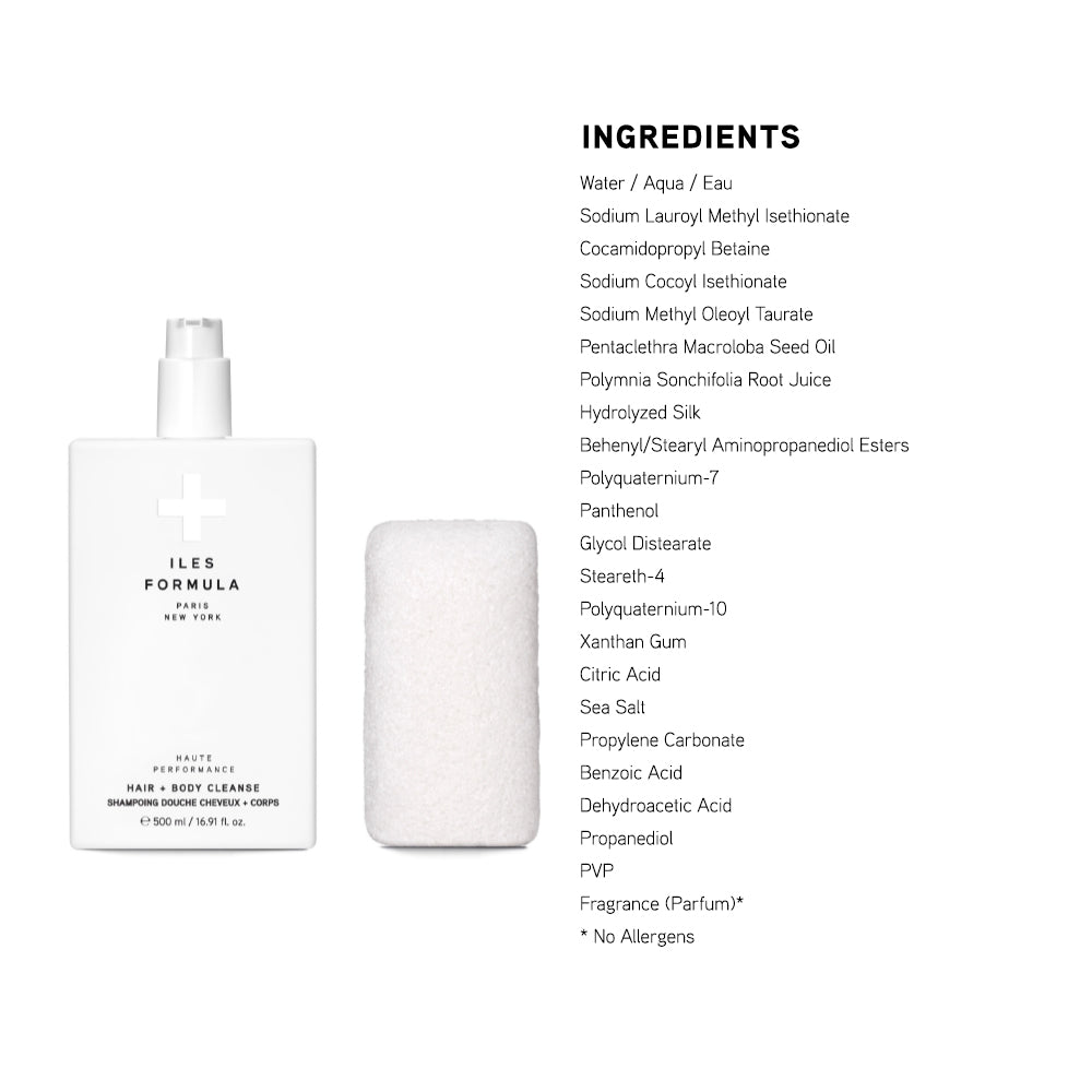Hair + Body Cleanse + Sponge