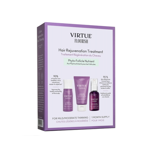 Virtue Flourish Hair Rejuvenation Treatment (Drug Free) Travel Size 30 Days